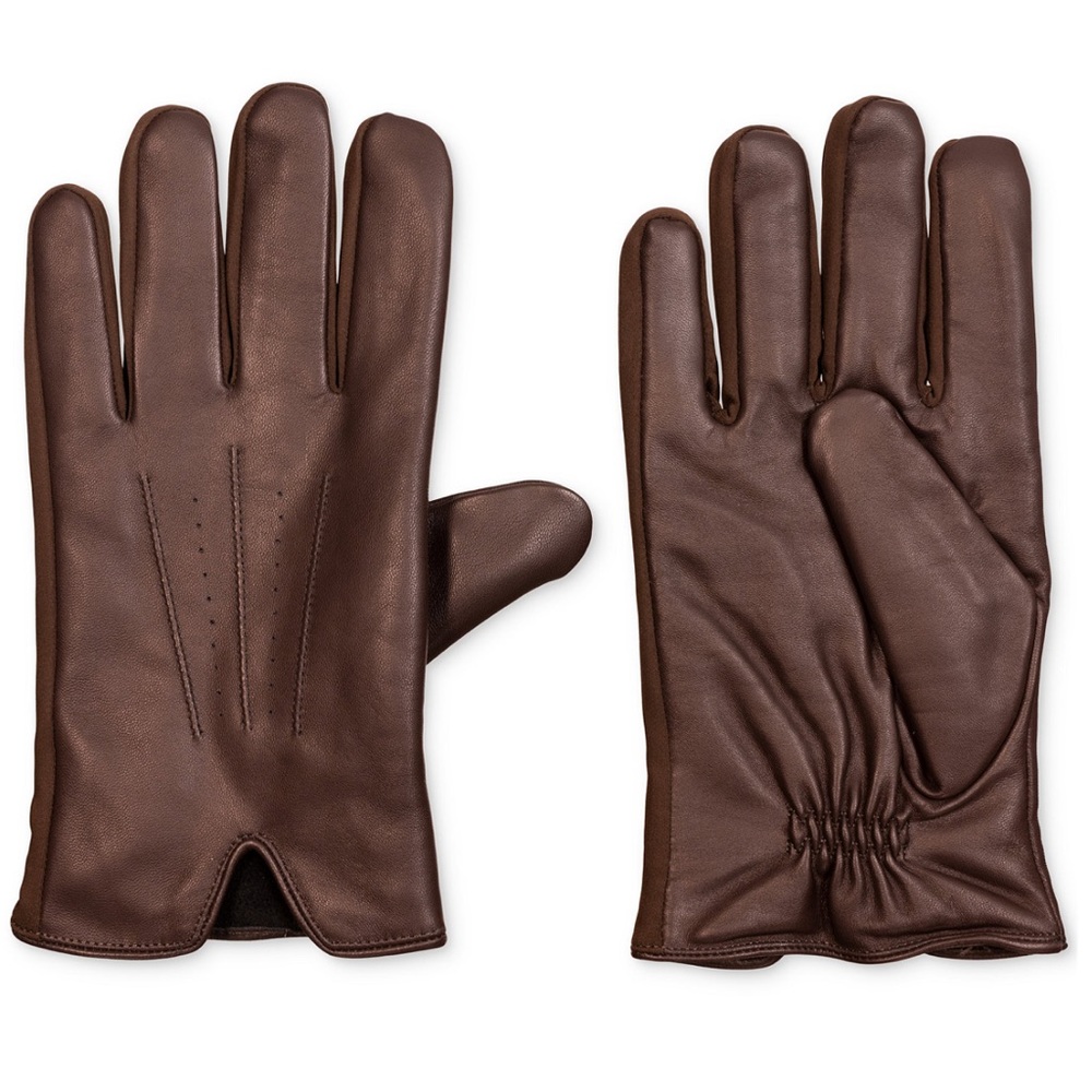Isotoner men’s leather gloves